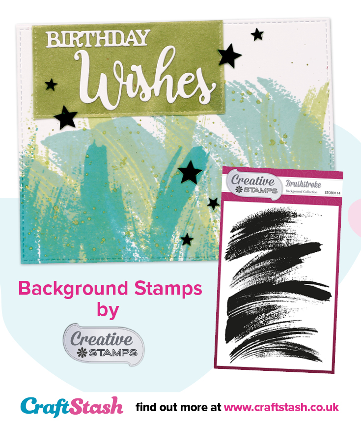 brushstroke background stamp