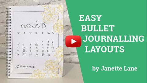 Easy Bullet Journalling Layouts with Stencils