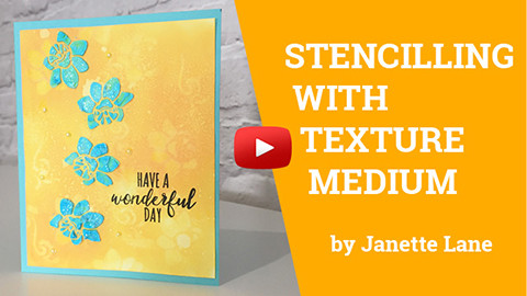 how to use texture paste with stencils