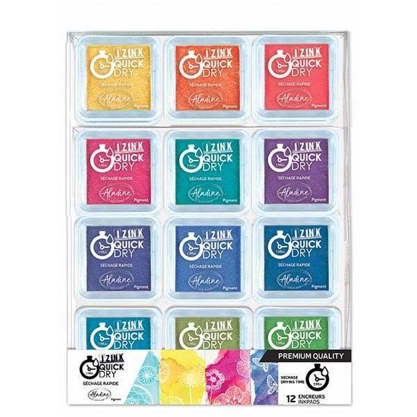 Choice of 2 Izink Set of 20 Dye Based Stamp Pads 