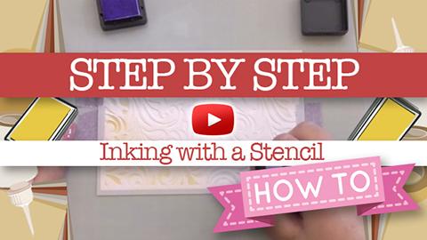 PAPERCRAFT BASICS: Step-by-Step #07 Inking with a stencil