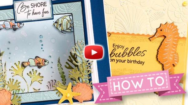 HOW TO: Swimmingly good fun By The Shore - 3D card - by the Crafting Diva