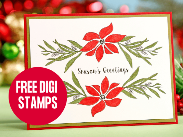 Free Christmas Digital Stamps with Papercraft Society