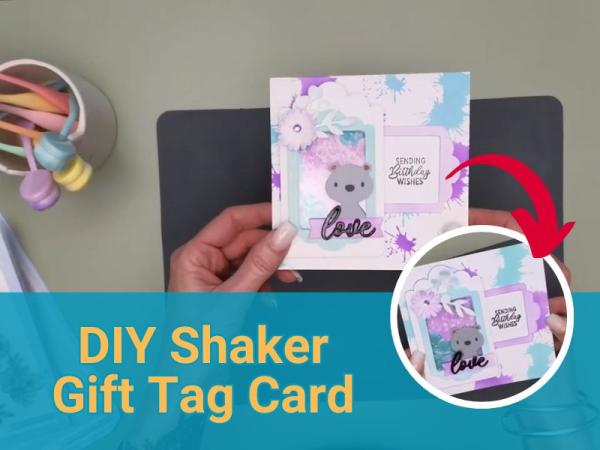 DIY Shaker Gift Tag Card Tutorial