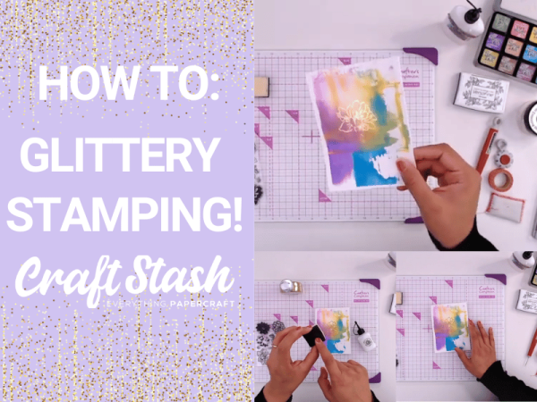 HOW TO: Glitter stamping - no heat required!
