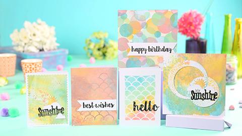Distress Oxide Ink - create textured backgrounds for your cards!