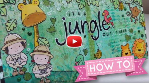 HOW TO: It's a Jungle! - Art Journal by Crafti Potential