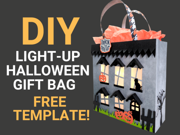 DIY Halloween Gift Bag that Lights Up!