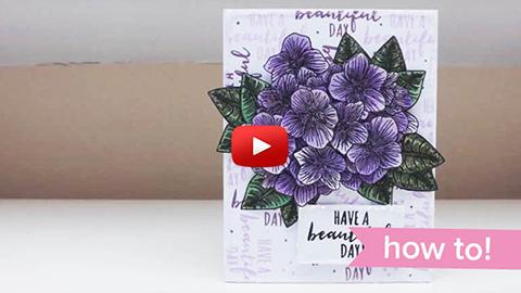 How To: Apple Blossom 12 Months of Flowers Collection - Decoupaged Violets By CRaFTi PoTeNTiAl
