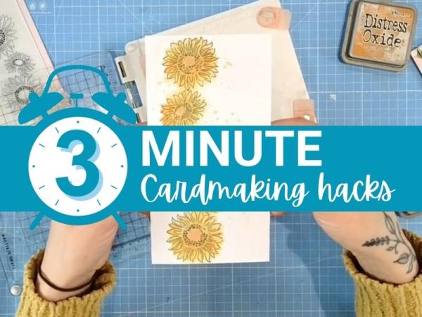 3 Minute Cardmaking Hack - Colouring with Outline Dies