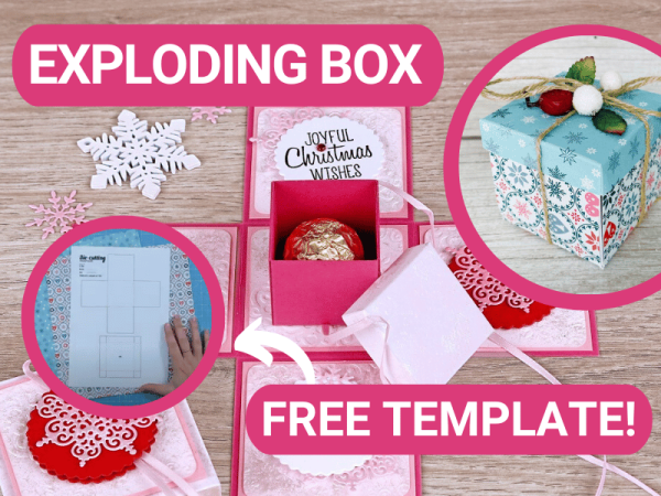 Exploding Gift Box Tutorial! + FREE TEMPLATE