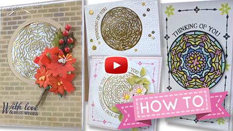 HOW TO: Pretty Quick Stained Glass Rose Window by Christina Griffiths