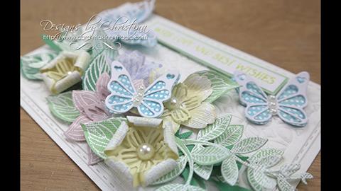 HOW TO: Pastel Flowers - card and box die set - by Christina Griffiths