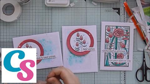 Tutorial: Pretty Quick Stained Glass Roses Stamp Set By CRaFTi PoTeNTiAl :D