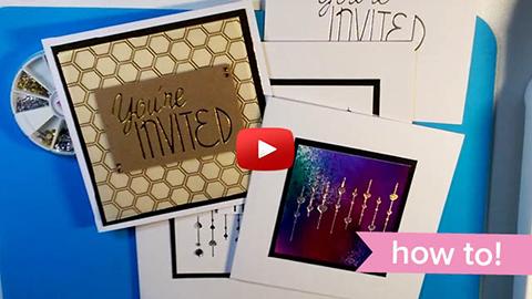 HOW TO: You're Invited Hot Foil Stamp Card by Kerri-Ann Briggs