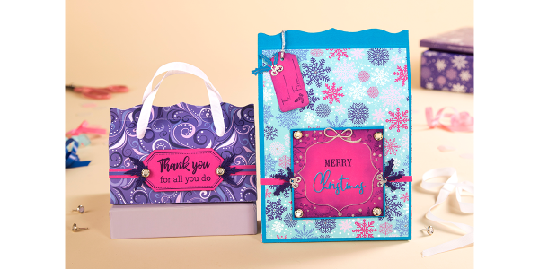 How to Make a Stunning Gift Bag For Christmas by Helen Griffin