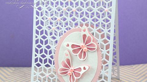 How to make a see through trellis card with Christina Griffiths