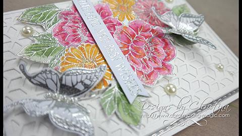 HOW TO: Water coloured flower card and box - by Christina Griffiths