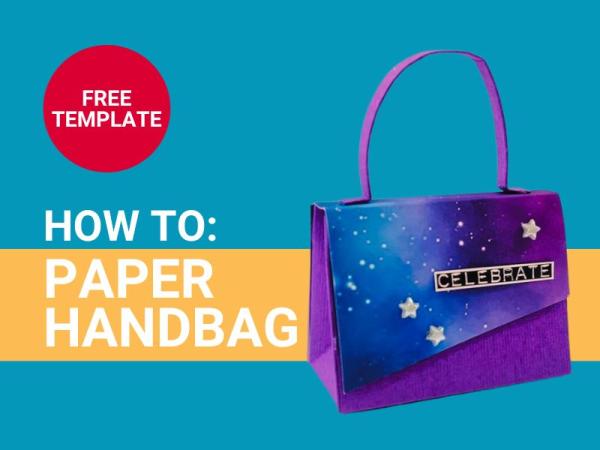 DIY Paper Handbag Tutorial with FREE TEMPLATE