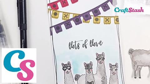 Tutorial: Llama quick make card with Janette Lane