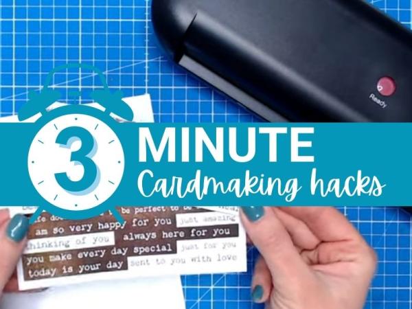 3 Minute Cardmaking Hack - EASY Foiling with a Laminator