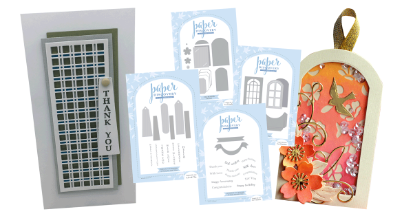 Win the Popular Paper Discovery Tag Builder Die Sets with Sentiment Die & Stamp Bundle