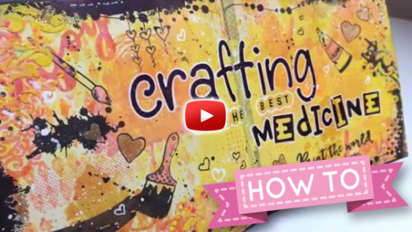 HOW TO: Crafting is the best medicine - Art Journal - by Crafti Potential