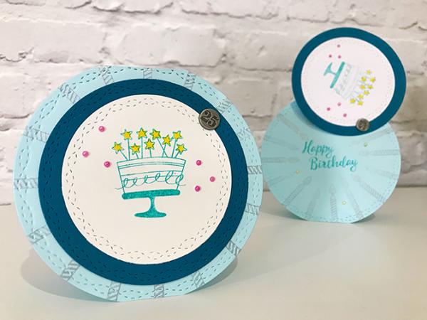 Quick Kinetic Birthday Card with Nesting Circle Dies