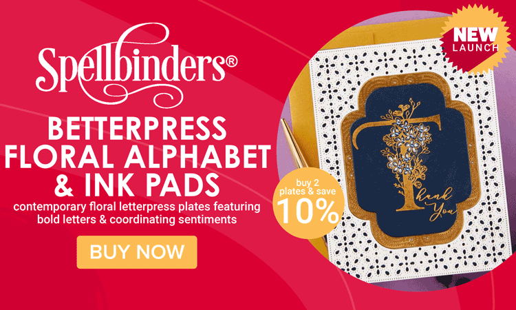 Buy 2 Spellbinders Betterpress Floral Alphabet & Get 10% Off